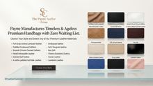 Load image into Gallery viewer, Luxury HandbagPayne Atelier ChicagoLuxury Handbag Manufacturing Distribution Program