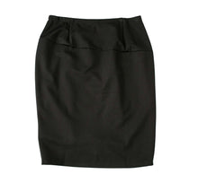 Load image into Gallery viewer, English Black PolySpandex V-Curve Skirt