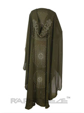 Load image into Gallery viewer, Muslim religious caftanPayne Atelier ChicagoGray Muslim Religious Caftan Floor Length Maxi