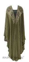 Load image into Gallery viewer, Muslim religious caftanPayne Atelier ChicagoGray Muslim Religious Caftan Floor Length Maxi