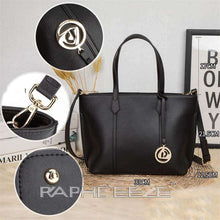 Load image into Gallery viewer, Midi Size Luxurious TotePayne Atelier ChicagoMidi Size Luxurious Tote Hand Purse with Cross Body - Black