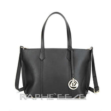 Load image into Gallery viewer, Midi Size Luxurious TotePayne Atelier ChicagoMidi Size Luxurious Tote Hand Purse with Cross Body - Black