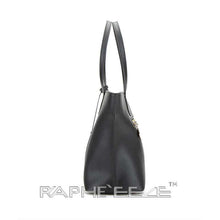 Load image into Gallery viewer, Midi Size Luxurious TotePayne Atelier ChicagoMidi Size Luxurious Tote Hand Purse with Cross Body - Black