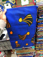 Load image into Gallery viewer, Blue Yellow & Black Color CombinationPayne Atelier ChicagoBlue Yellow & Black Color Combination Cotton Fabric