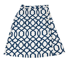 Load image into Gallery viewer, Rapheeze Designed Midi Wide Skirt with Lively Blue Print