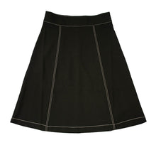 Load image into Gallery viewer, Rapheeze Designed Midi Wide Skirt with Hem Fringes - Black