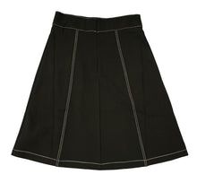 Load image into Gallery viewer, Rapheeze Designed Midi Wide Skirt with Hem Fringes - Black