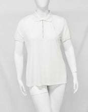 Load image into Gallery viewer, White Front Zip Body ContouringPayne Atelier ChicagoWhite Front Zip Body Contouring UV Protection Polos Top