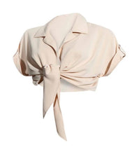 Load image into Gallery viewer, Rapheeze Short Sleeve Multi-Pattern Ladies Dress Shirt-Baby Light