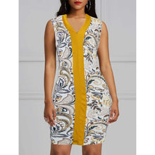 Load image into Gallery viewer, Casual Sleeveless Long TopPayne Atelier ChicagoCasual Sleeveless Long Top With Golden Stripe Trendy Polo Dress
