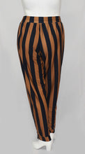 Load image into Gallery viewer, Long Gold &amp; Black StripePayne Atelier ChicagoLong Gold &amp; Black Stripe Woman Work pant
