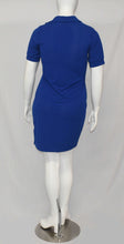 Load image into Gallery viewer, Fat Melting Sporting Gown Collar Shaper Dress- Blue
