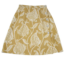 Load image into Gallery viewer, Midi Wide Skirt with Hem Fringes - Side Buttoned
