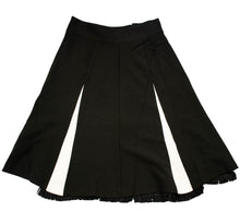 Load image into Gallery viewer, UV Sheild Black Skirt With White Contrast-Above knee length
