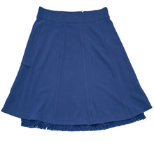 Load image into Gallery viewer, Royal Blue Skirt With Blue Hem Fringes
