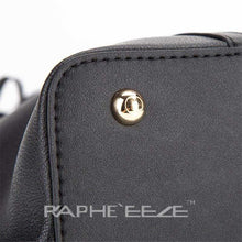 Load image into Gallery viewer, Midi Size Luxurious TotePayne Atelier ChicagoMidi Size Luxurious Tote Hand Purse with Cross Body - Black

