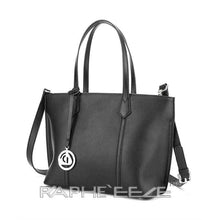 Load image into Gallery viewer, Midi Size Luxurious TotePayne Atelier ChicagoMidi Size Luxurious Tote Hand Purse with Cross Body - Black
