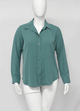 Load image into Gallery viewer, Ladys Business Wear Dress Shirt Long Sleeve Super Quality Teal

