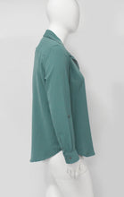 Load image into Gallery viewer, Ladys Business Wear Dress Shirt Long Sleeve Super Quality Teal
