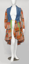 Load image into Gallery viewer, Trendy African Denim Dutch Wax Printed Hollandaise Kente Fabric
