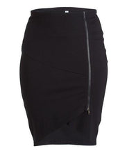 Load image into Gallery viewer, English White PolySpandex V-Curve Skirt
