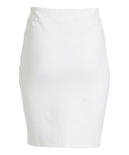Load image into Gallery viewer, English Italian Hip Curvy White Asymmetrical Zip Skirt
