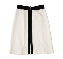 Load image into Gallery viewer, Modern concept Bodycon White with Black Contrast Skirt
