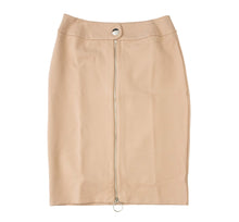 Load image into Gallery viewer, Bodycon Front Zip Knee Length Genz Skirt

