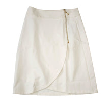 Load image into Gallery viewer, English Italian PolySpandex White Skirt
