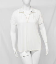 Load image into Gallery viewer, White Front Zip Body ContouringPayne Atelier ChicagoWhite Front Zip Body Contouring UV Protection Polos Top
